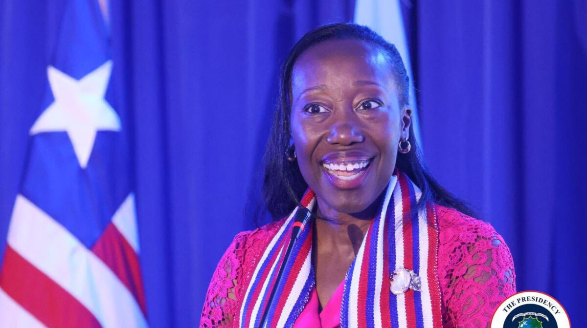 World Bank Country Manager, Georgia Allen speaking at the National Fisheries Investment Conference